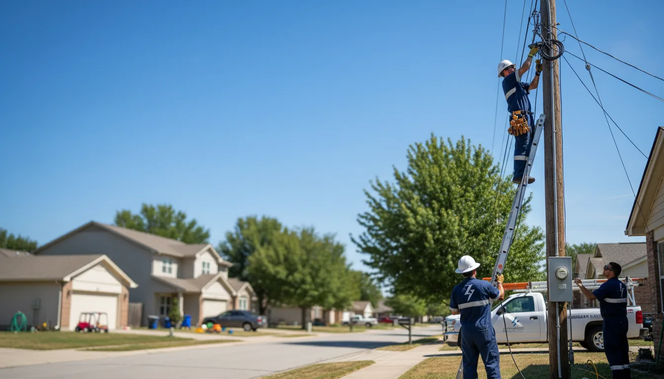 Residential electrician providing installation services in Cottonport, LA